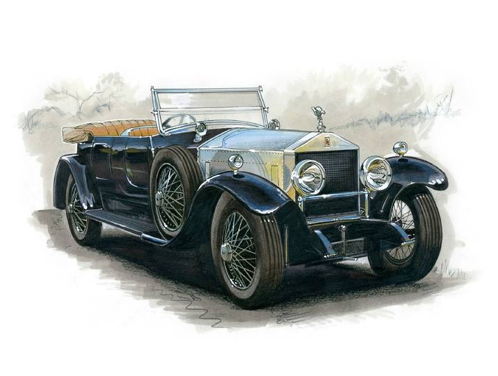 Fototapete PAPERMOON VINTAGE WEINLESE RR-AUTO ILLUSTRATION RETRO LUXUS XXL , bunt, B:2m L:1,49m, Vlies, Tapeten, Fototapete