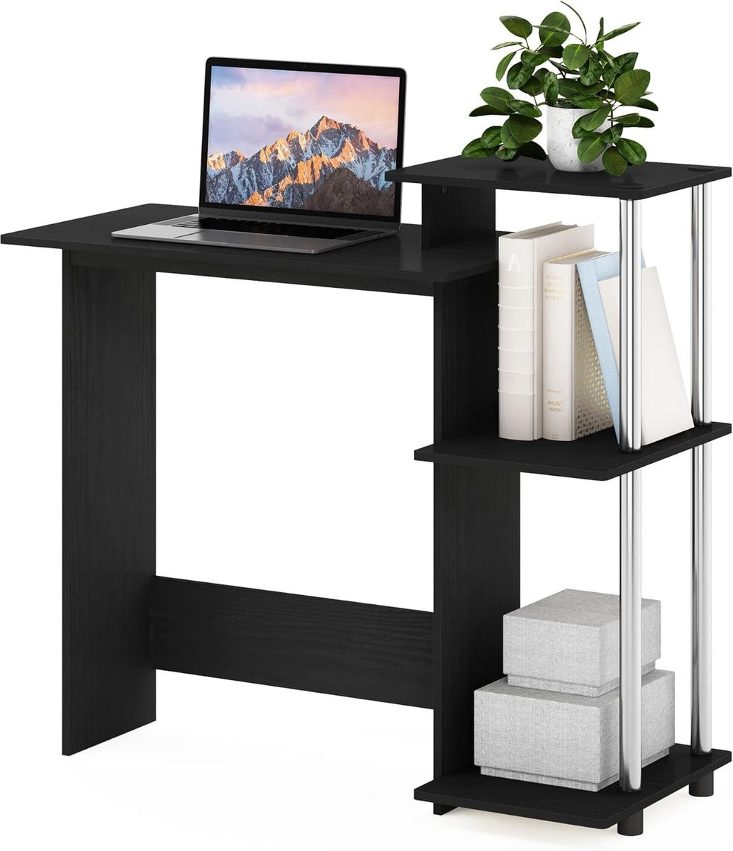Compact Laptop Bureau met Opbergplanken voor je Thuiskantoor