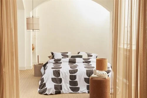 VT wonen VTwonen dekbedovertrek Moons Bruin 200 x 220 cm