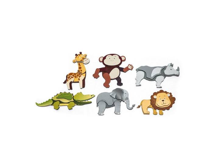 EDUPLAY Lernspielzeug Magnetpuzzle Wildtiere (0-St)