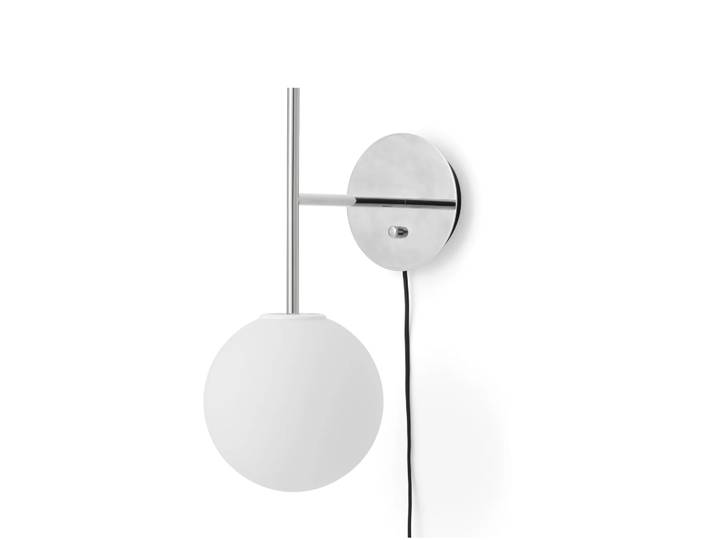 Audo Copenhagen Applique murale TR Bulb Suspended Polished steel