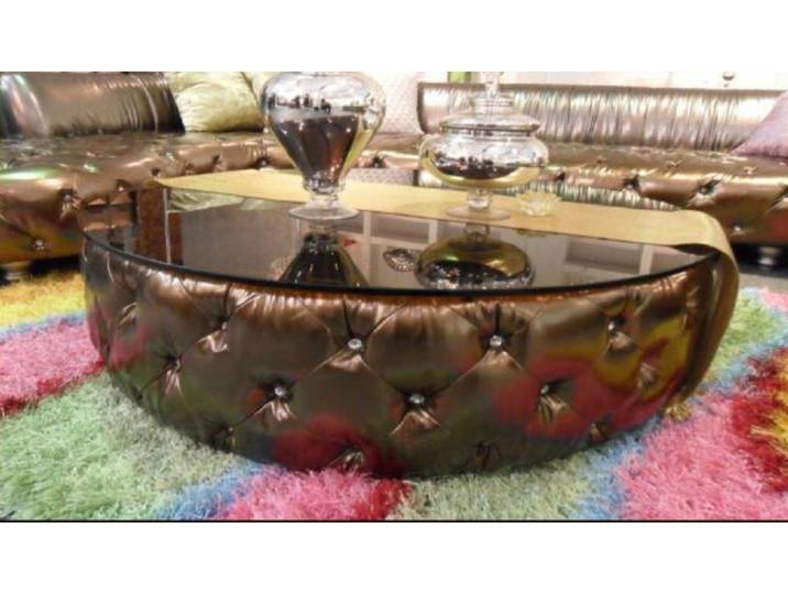 JVmoebel Couchtisch Chesterfield-Couchtisch in Gold mit eleganter Ästhetik, Made in Europa