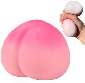 JoyToys Peach Stress Ball Slow Rising Squishy Sensory Fidget Toy For Stress Relief Peach Stress Ball Slow Rising Squishy Sensory Fidget Toy For Stress Relief