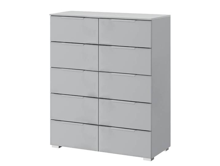 Buffet x10 80 x 100 x 42cm Gris/Gris soie Couleurs du corps