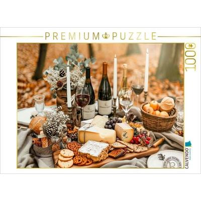 CALVENDO Puzzle Käse und Wein, die perfekte Kombination | 1000 Teile Lege-Größe 64x48cm Foto-Puzzle für glückliche Stunden, Sonstige von , Calvendo