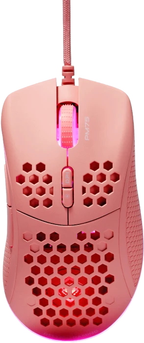 Deltaco DM210 Gaming Maus ultraleicht RGB USB pink