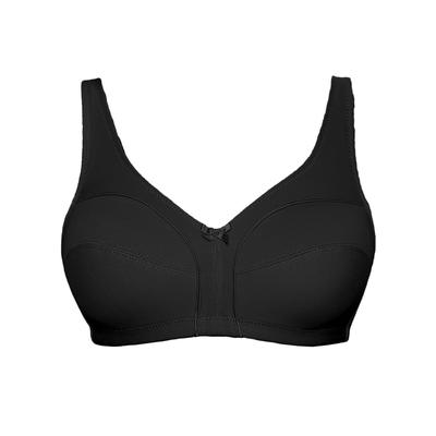 Soft-BH VIANIA "Baumwoll Soft BH Basic", Damen, Gr. 80, Cup C, schwarz, Obermaterial: 100% Baumwolle CO., BHs Soft-BH
