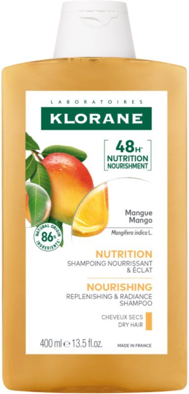 Klorane Mango Nourishing Shampoo Dry Hair intensives, nährendes Shampoo für trockenes Haar 400 ml
