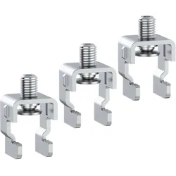 Hager LV8Z00HH Sammelschienenhaken erhöhte NH00 185mm, Schienenstärke 5-10mm, Set 3 Stück