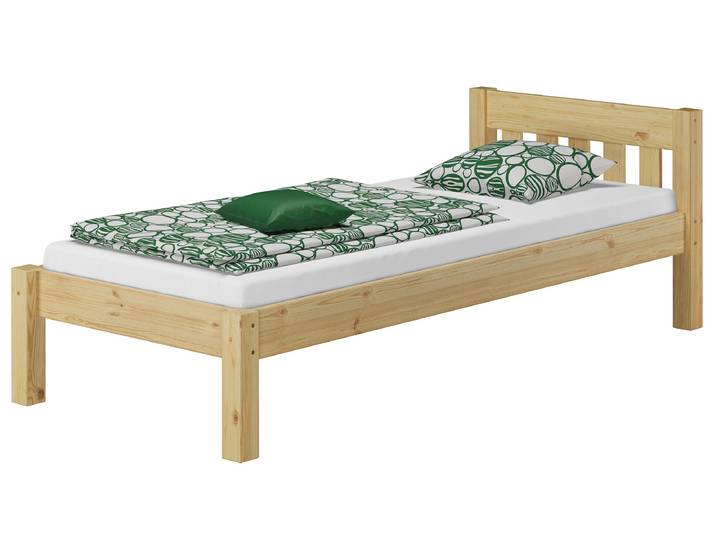 Bettrahmen Holzbett 90 x 190 cm Kiefer Massiv Extra Stabil