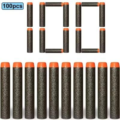 Uplifted Finds Refill Darts Bullets For Nerf N Strike Elite Series Blasters 100 Pcs Black