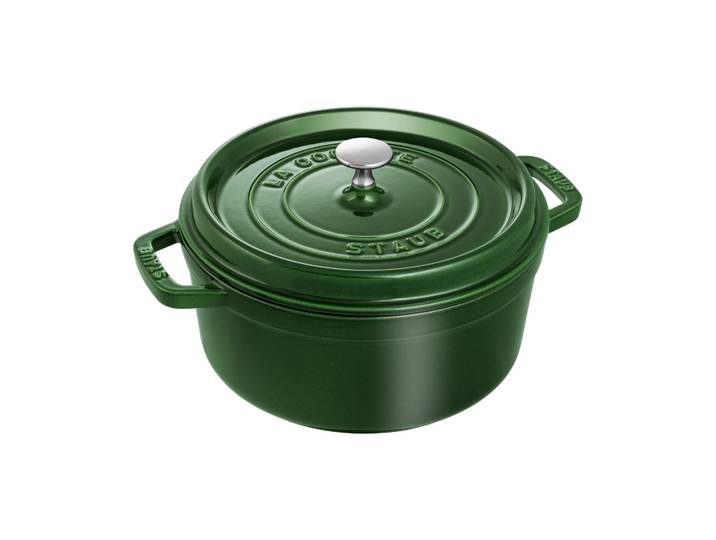 STAUB Staub La Cocotte runder Topf Gusseisen 3,8 L Basilikumgrün