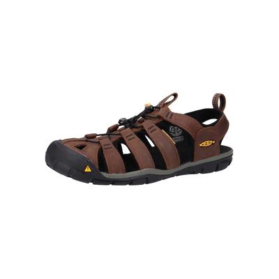 Sandale KEEN "Keen Sandalen Leder/Textil", Herren, Gr. 46, Textil, braun (dunkelbraun, schwarz), Leder, Textil, Schuhe Sandale