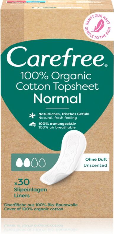 Carefree Organic Cotton Normal protège-slips 30 pcs