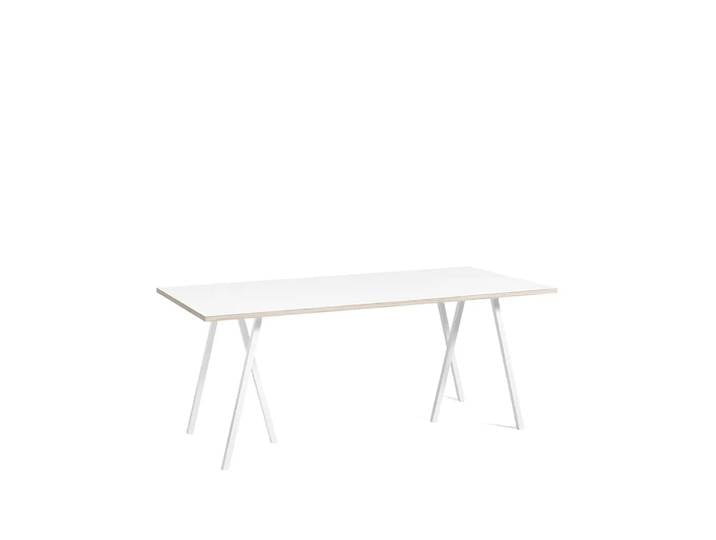 HAY Loop Stand Esstisch White laminate-white, 180 cm