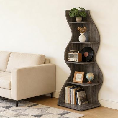 Convenient Shelf,Utilitarian Corner Shelf,Wall Corner Bookshelf
