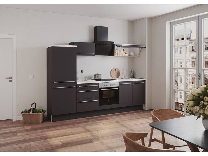 Meuble pour four encastrable Venezia 60 x 87 x 58cm Gris/Anthracite