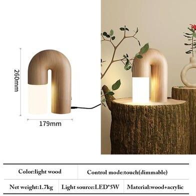 Uplift Picks Vintage Ash Wood LED Wall Sconce light Wood (1) 5 W dimmable