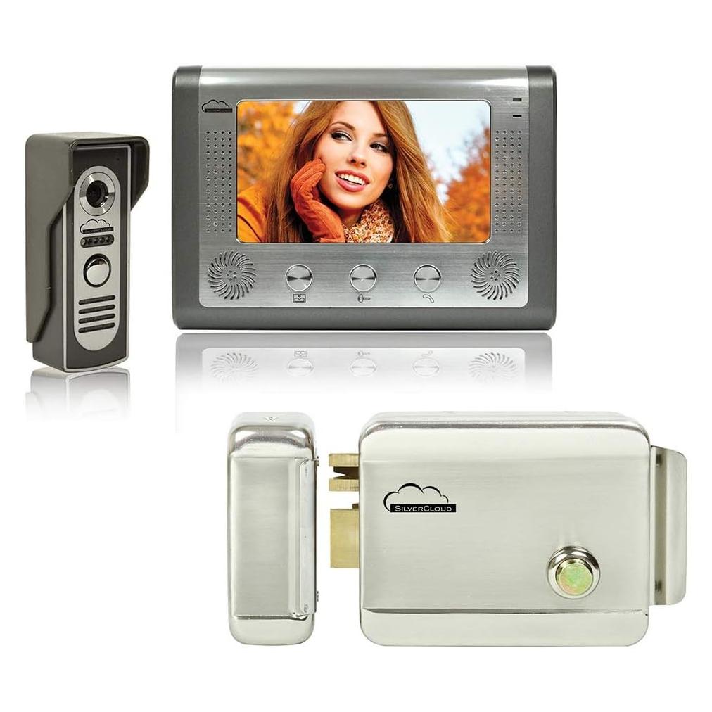 PNI Video-Gegensprechanlage SilverCloud House 715 mit 7-Zoll-LCD-Bildschirm und elektromagnetischem Yala (Ethernet) (PNI-SC715YR300)