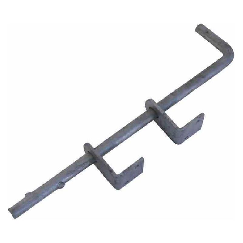 GAH Bodenschieber L400xS16mm Stahl verzinkt verzinkt Abstand Bolzen - Tor 40 mm (1 Stk.) (211028)