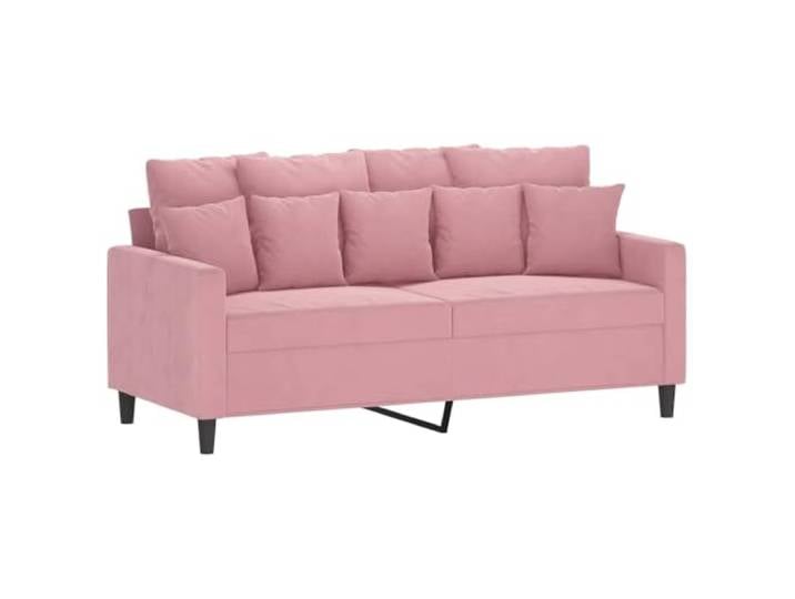 vidaXL 2-Sitzer-Sofa Rosa 140 cm Samt