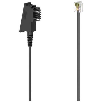 Hama Telefon (analog) Anschlusskabel [1x TST-Stecker - 1x RJ12-Stecker 6p6c] Schwarz