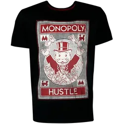 Difuzed - T-Shirt Herren - Monopoly »Hustle« (schwarz)