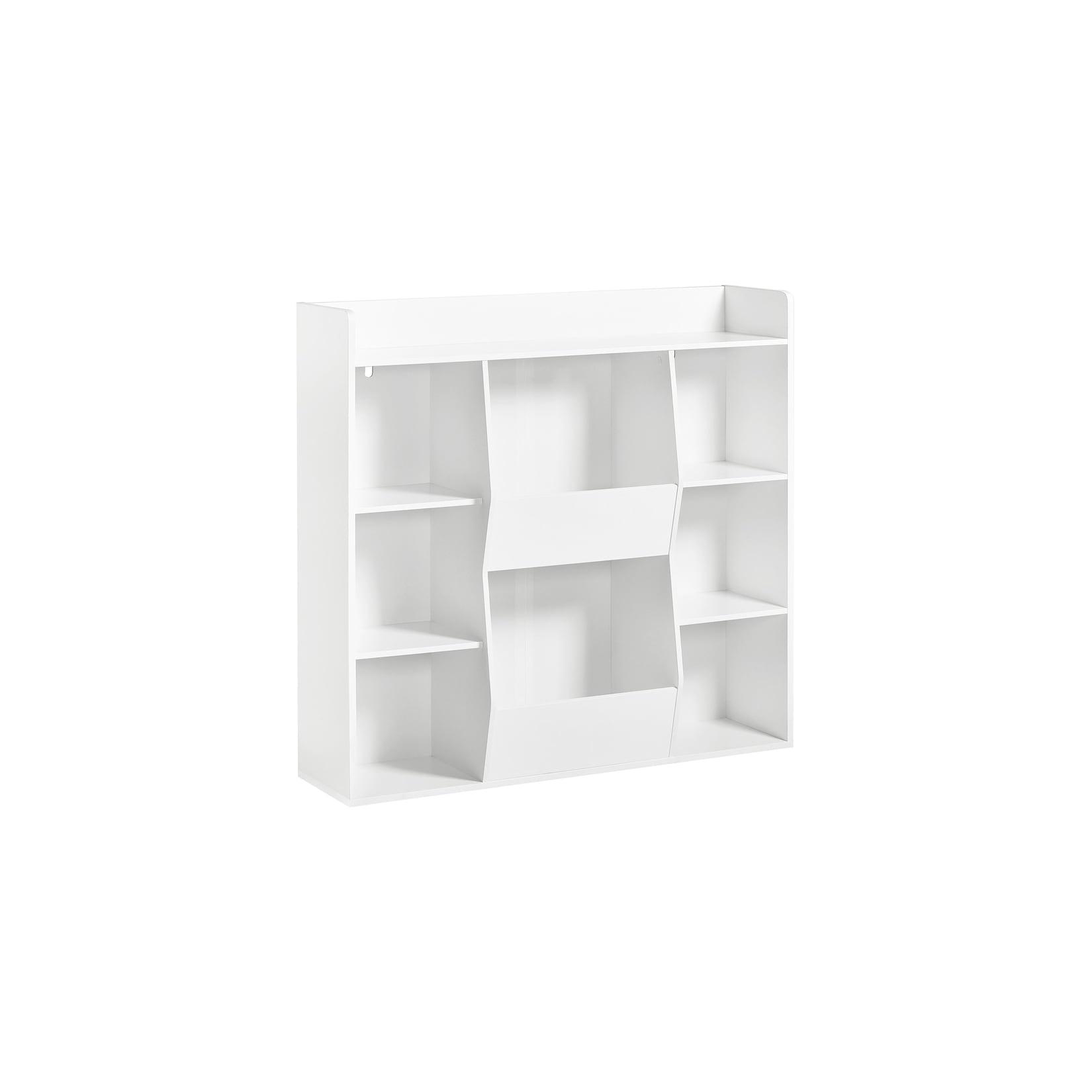 SoBuy Kinderregal mit 8 Fächern Weiß 105,8x33,5x104cm Modern