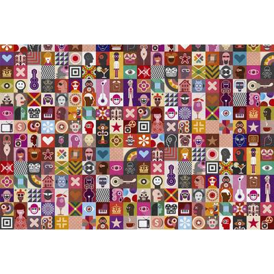 Fototapete LIVING WALLS "Walls by Patel Come As You Are 1", beige (bunt), B:4m L:2,7m, Vlies, Tapeten, Vlies, Wand, Schräge