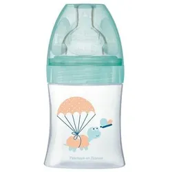 Dodie, Babyflasche, Anti-Kolik-Flasche – – Sensation+ – 150 ml – Flachsauger – 0–6 Monate – Durchfluss 1 – Grün (150 ml)