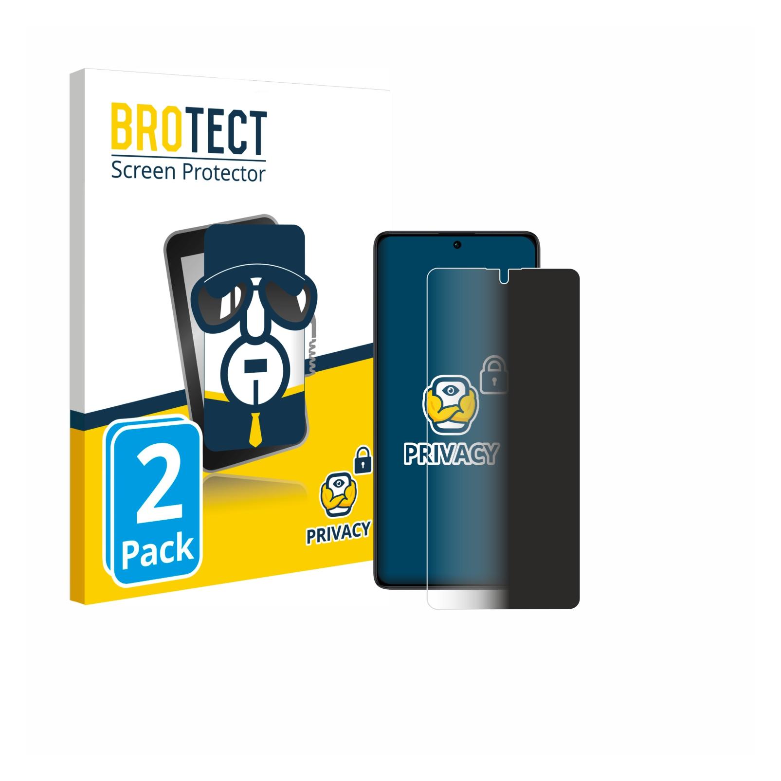Brotect Sichtschutzfolie Anti-Spy Privacy Folie Blaulicht-Schutz (2 Stk., Xiaomi Poco M6 Pro) (4359252)