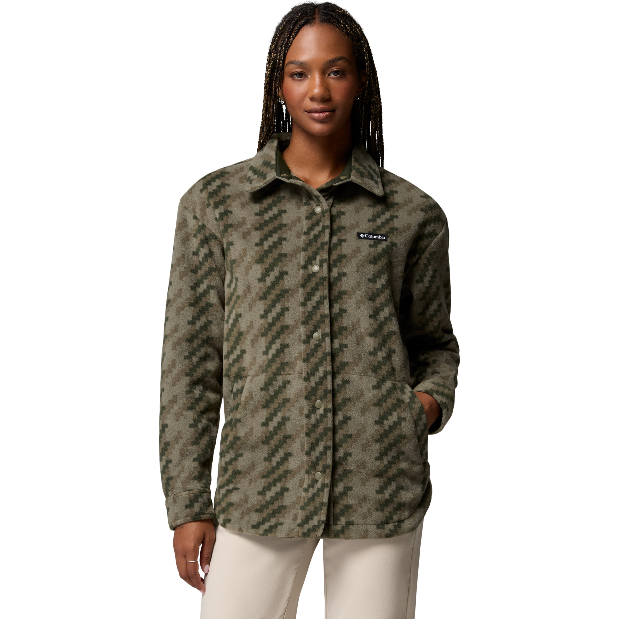 Columbia Benton Springs II Shirt Damen Freizeitjacke, Parkas oliv Größe S Lifestyle Atmungsaktiv