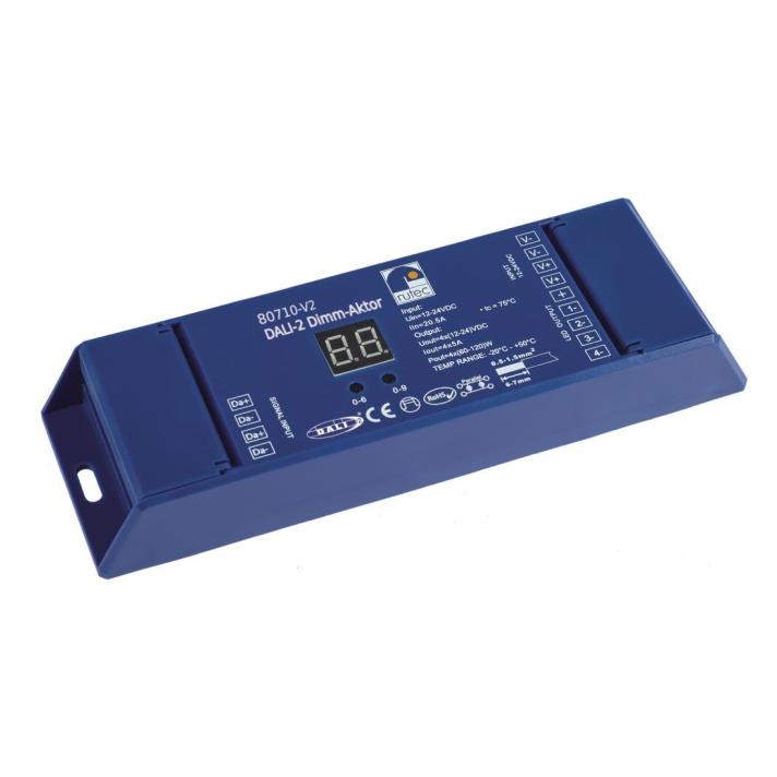 Rutec Licht DALI-2 Push Dimm-Aktor DC 80710-V2DALI-2 DT6 für 12/24V (Dimmaktor) (80710-V2)