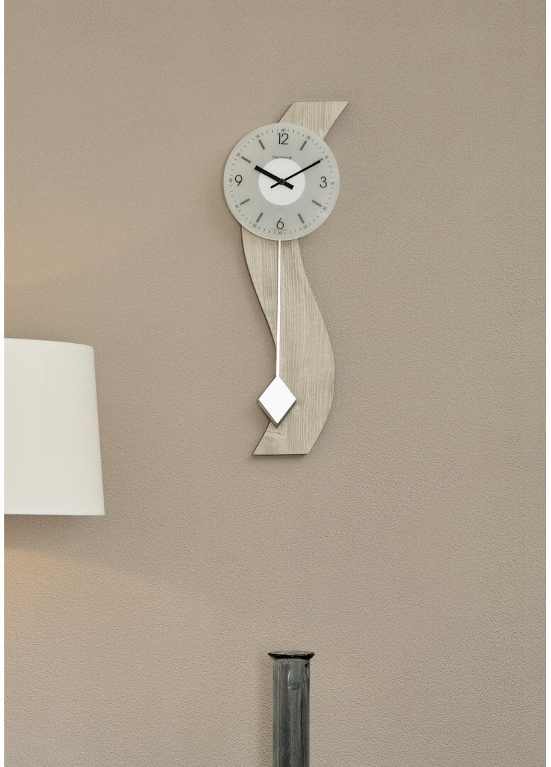 Hermle Uhrenmanufaktur Pendulum Wall Clock Pearl Beige 40cm W X 80cm H X 16cm D