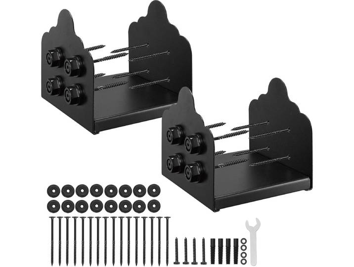 VEVOR 2x Paaldragers Binnenmaat 200x190mm voor 203\,2x190/190x190mm Palen
