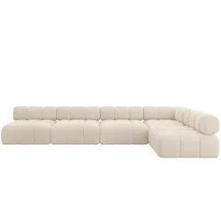 ECKSOFA modulares Sofa Samaro-L3 - 380x190x70 cm Beige Cord