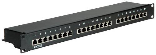 Value 26.99.0328 24 Port Netzwerk-Patchpanel 483 mm (19") CAT 5e 1 HE