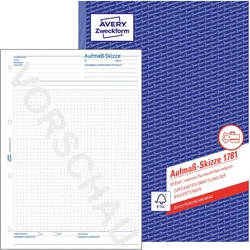 Avery, Formular, Aufmass-Skizze (50x)