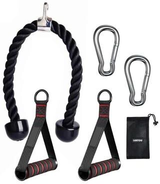Perfect Picks Market Heavy Duty Triceps Rope Cable Attachment For Gym Pulldown And Face Pull Workouts a