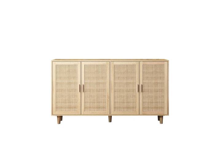 Fine Life Pro Sideboard Natürlicher Rattan-Aufbewahrungsschrank