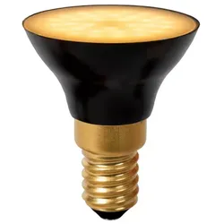 Lucide G45 LED Lampe E14 5W 2700K 3-StepDim Schwarz modern Ø4,3cm