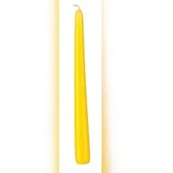 Wiedemann Kerzen Dotter gelbe Spitzkerzen  250 x 25 mm, 50 Stück