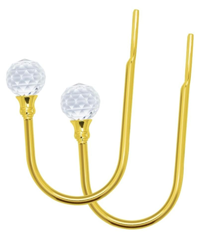Set van 2 Crystal Gordijn Haakjes voor Moderne Decoratie