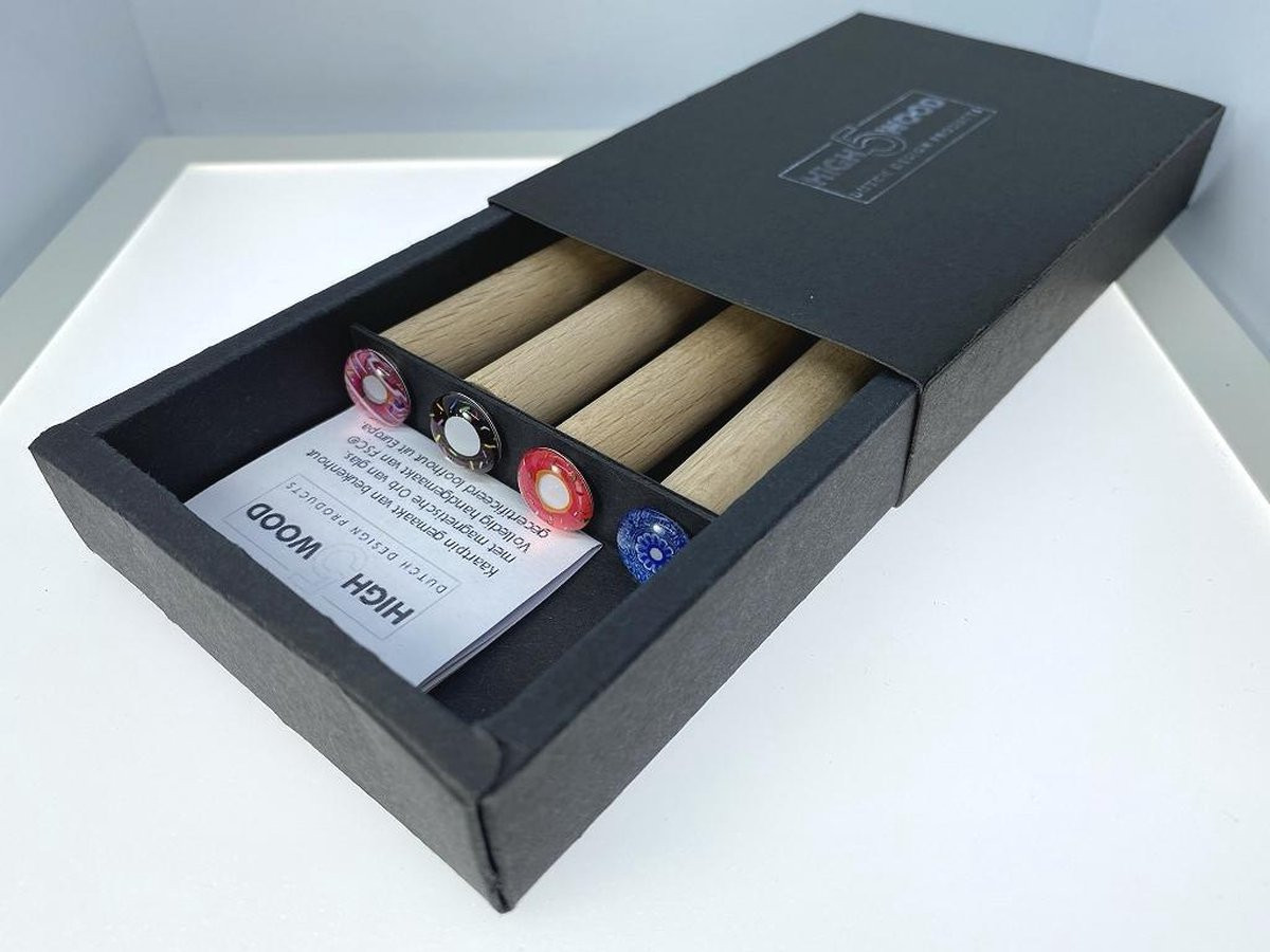 High5wood Kaartpin Fotohouder Donuts set van 3 + 1