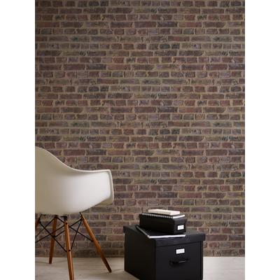 Vliestapete LIVING WALLS "LIMITED – Vintage Backstein", braun (beige), B:0,53m H:0m L:10,05m, Vlies, Tapeten, Authentische Ziegeloptik mit rustikaler Patina