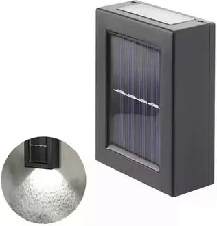Perfect Picks Market Solar Up Down Wall Light Outdoor Waterproof LED Garden Lamp white 1pcs