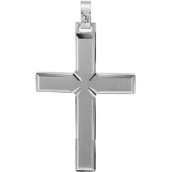 trendor 08749 Kreuz-Anhänger für Männer 925 Silber 42 mm