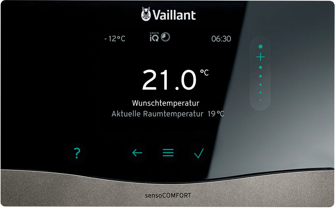 Régulateur de chauffage Vaillant sensoComfort 0010045478 VRC 720/3, compensé climatique, 1 circuit de chauffage