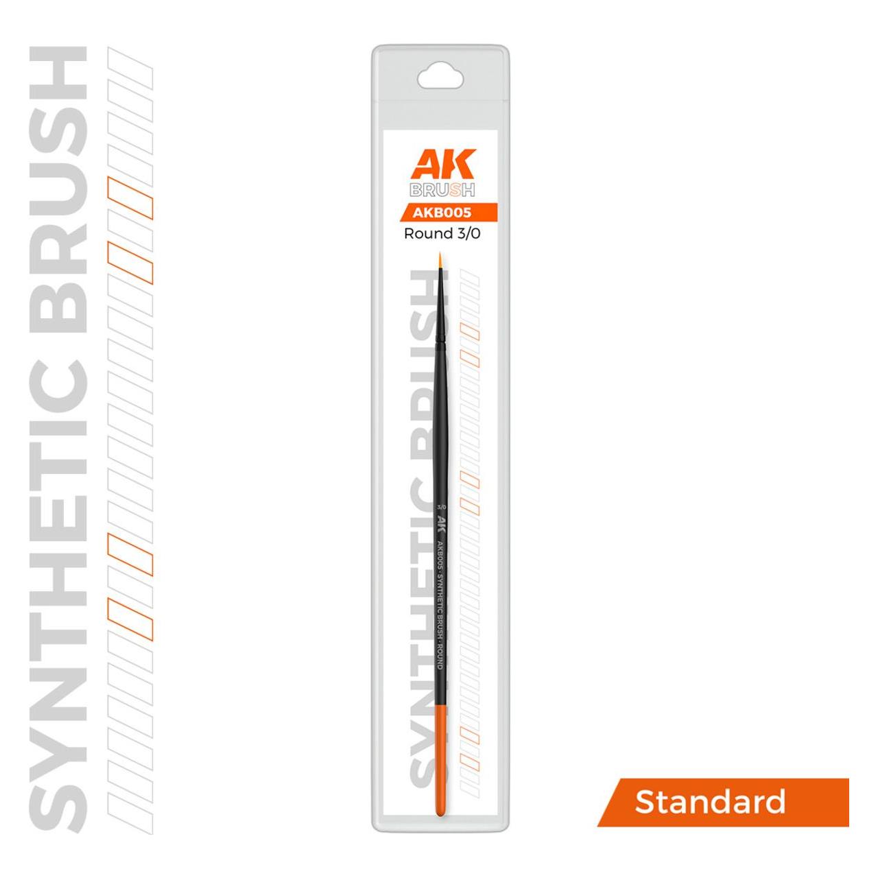 AK Interactive AK SYNTHETIC BRUSH - ROUND 3/0 (AKB005)