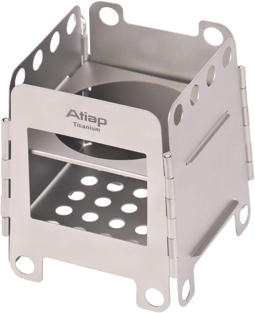 Selius Titanium opvouwbare houtkachel voor buiten en camping, klein